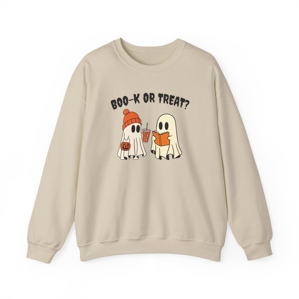 BOO-K OR TREAT? Cozy Halloween Crewneck
