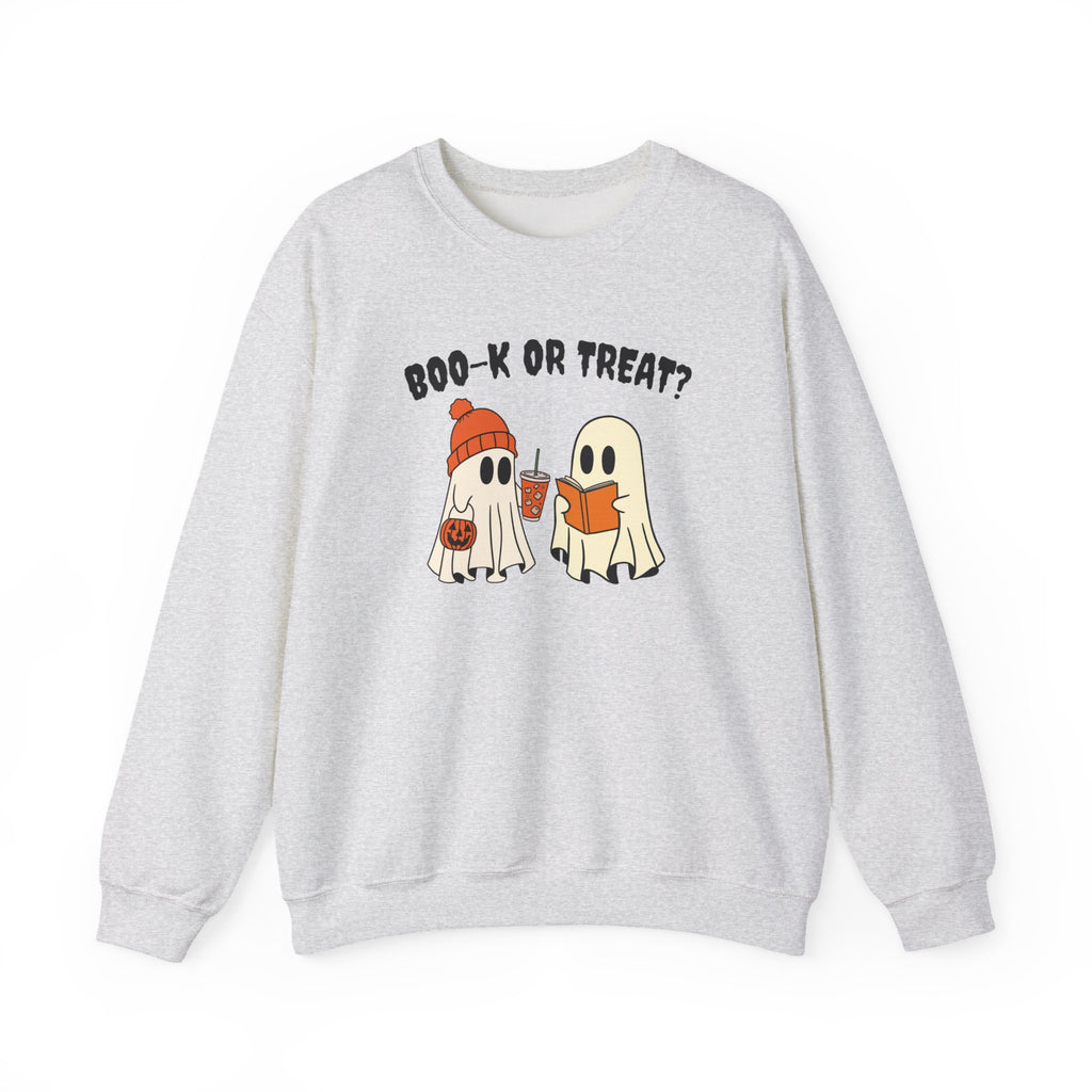 BOO-K OR TREAT? Cozy Halloween Crewneck