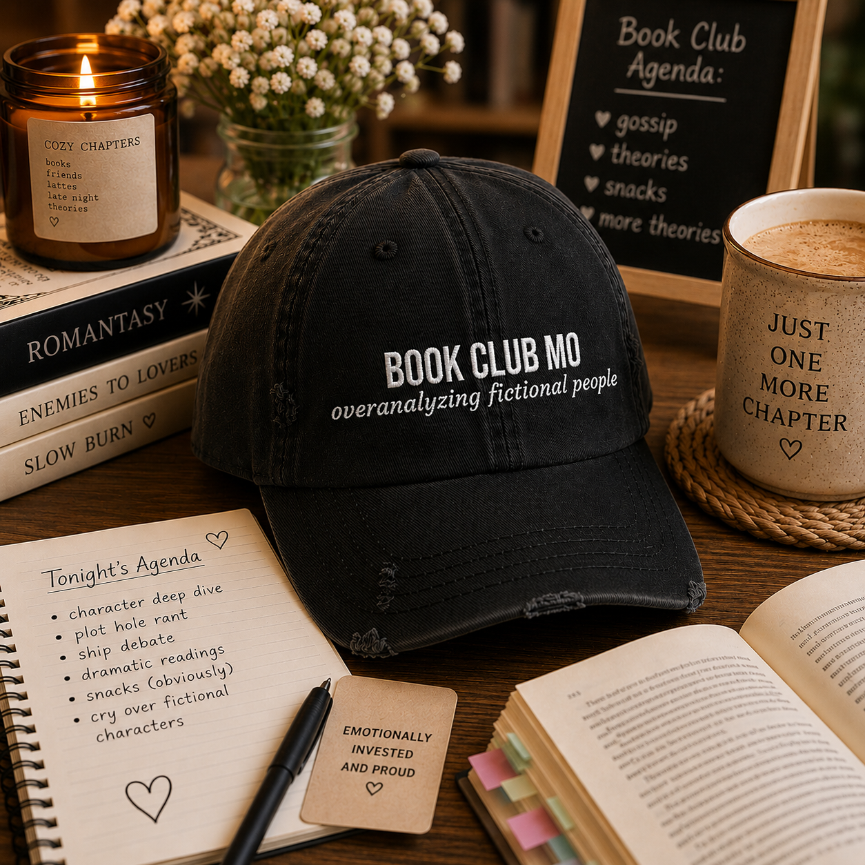 Book Club MO Hat – Overanalyzing Fictional People
