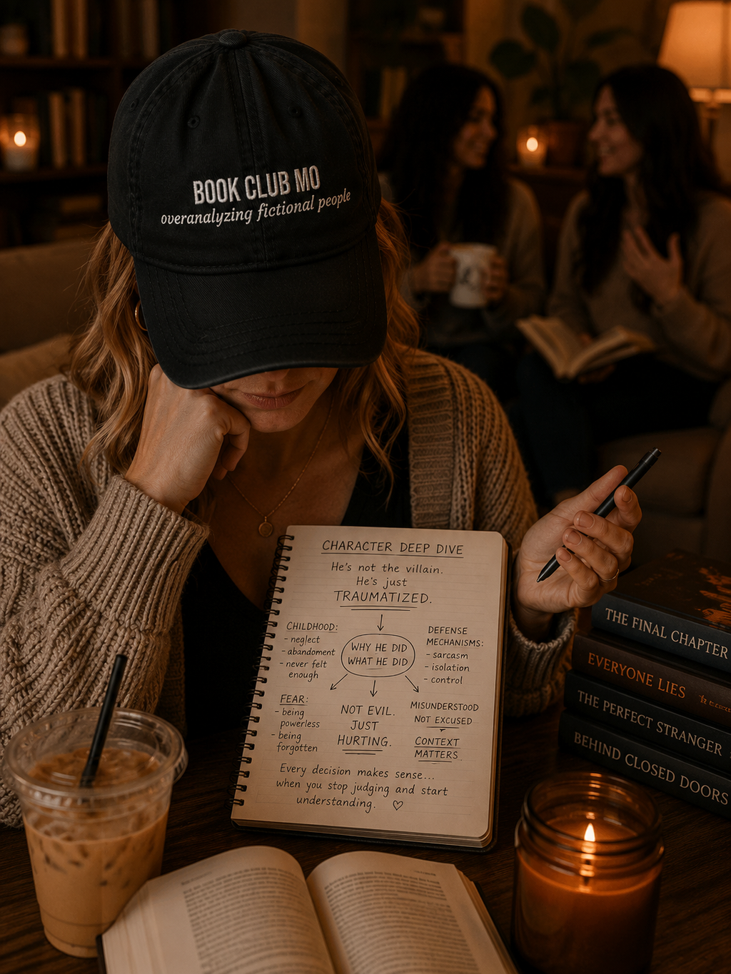 Book Club MO Hat – Overanalyzing Fictional People