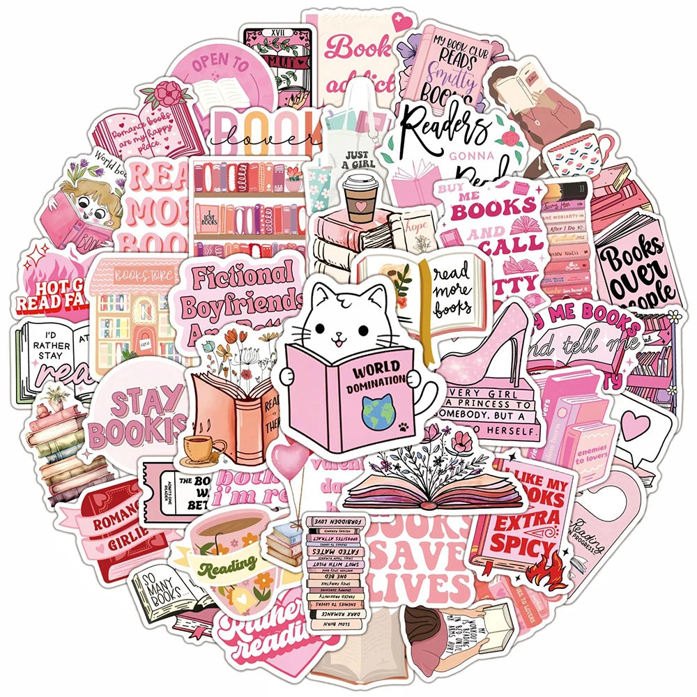 The Cozy Reader Sticker Pack – 50 Piece Collection