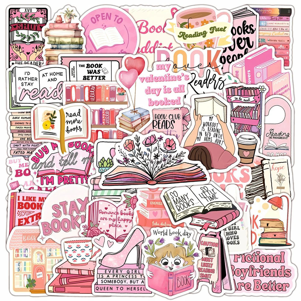 The Cozy Reader Sticker Pack – 50 Piece Collection