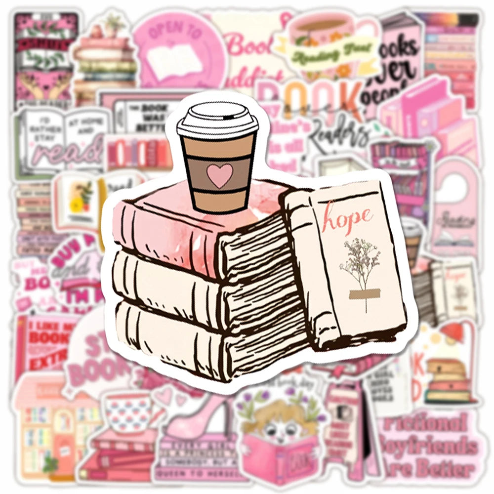 The Cozy Reader Sticker Pack – 50 Piece Collection