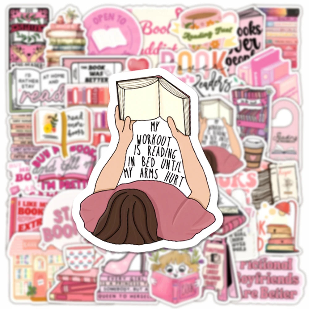 The Cozy Reader Sticker Pack – 50 Piece Collection