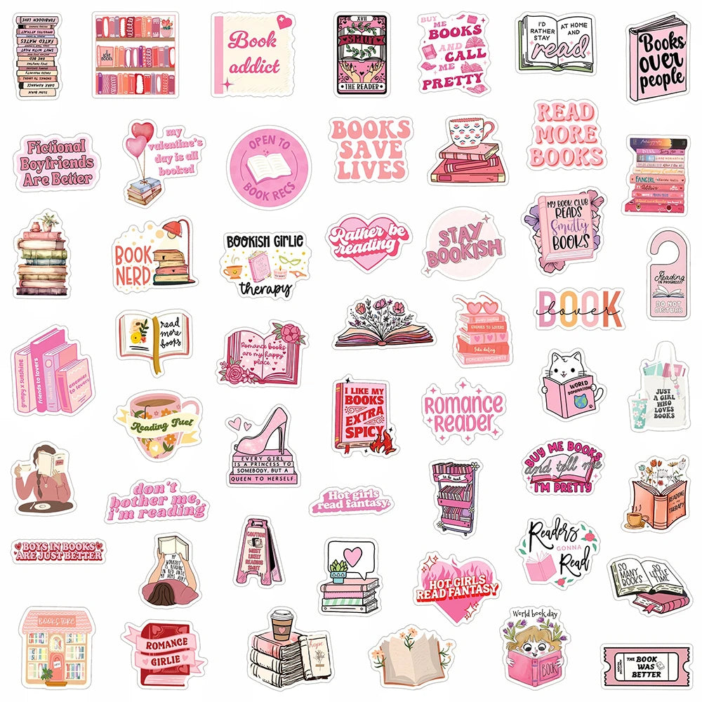 The Cozy Reader Sticker Pack – 50 Piece Collection